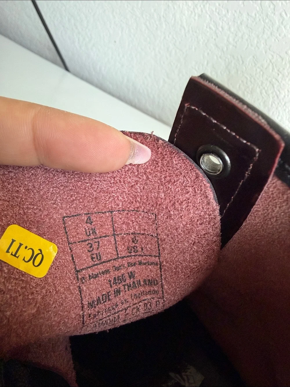 Dr. Martens 8-Eye Leather Boots - Burgundy